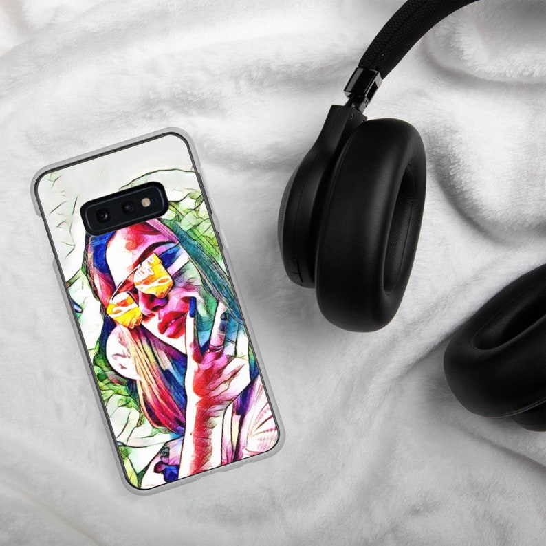 Pop Art Retro Record Girl Samsung Case