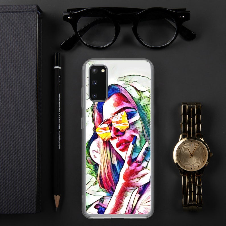 Pop Art Retro Record Girl Samsung Case