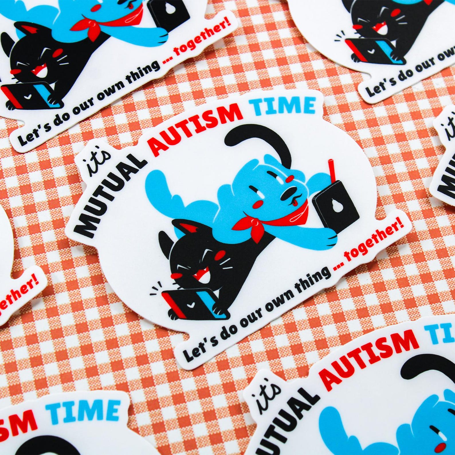 Parallel Play Sticker Mutual Autism Time Sticker | Matte Parallel Play | 3.5 Inch - Etsy