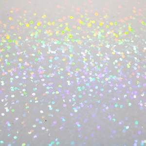 Sequin Holographic Transparent Self Adhesive Film Small Sheet | Different Sizes Available | For Scrapbooking Buttons Prints