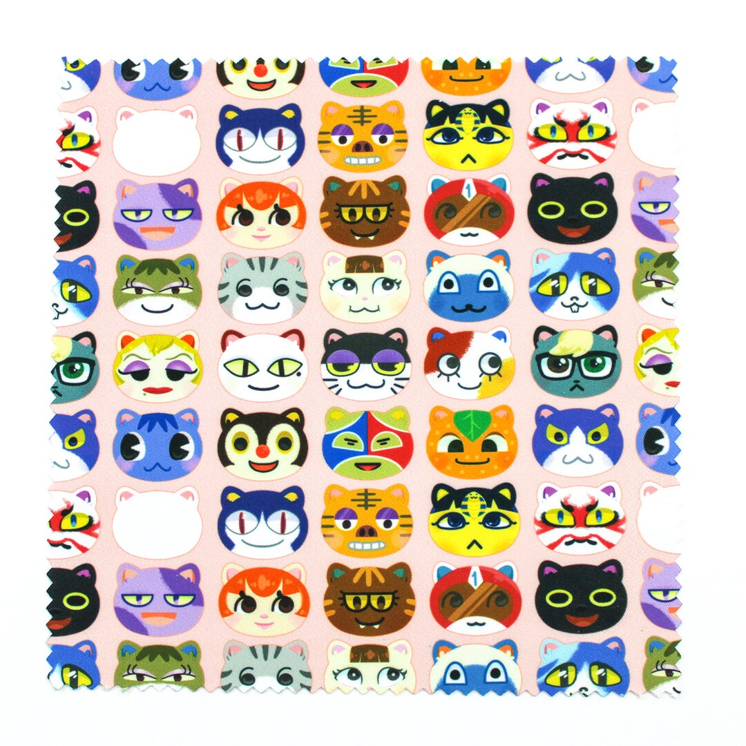 Cat Villagers Microfiber Cloth Screen Wipe Glasses Kawaii Etsy