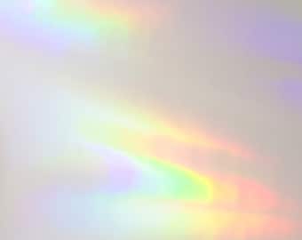 Oil slick Holographic Transparent Self Adhesive Film Small Sheet | Different Sizes Available | For Scrapbooking Buttons Prints