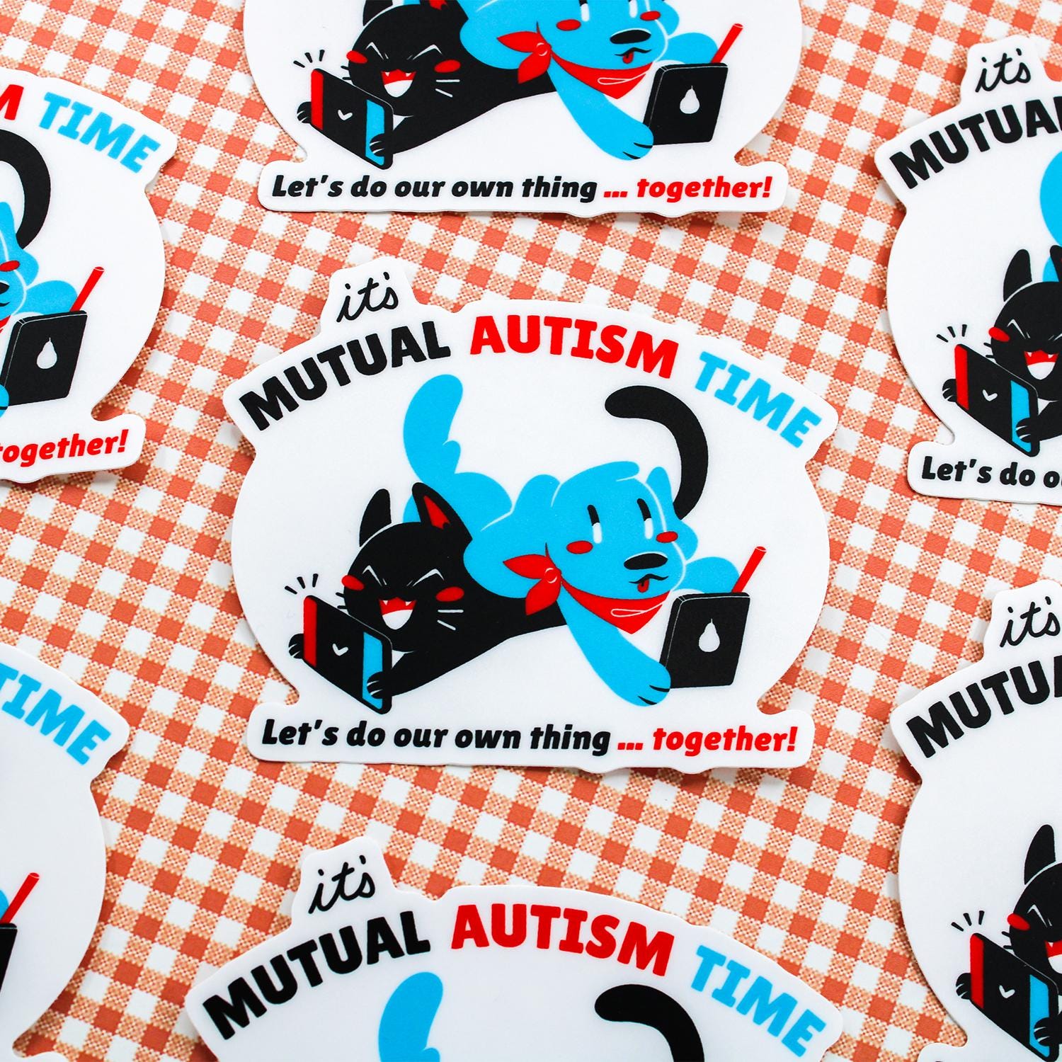 Parallel Play Sticker Mutual Autism Time Sticker | Matte Parallel Play | 3.5 Inch - Etsy