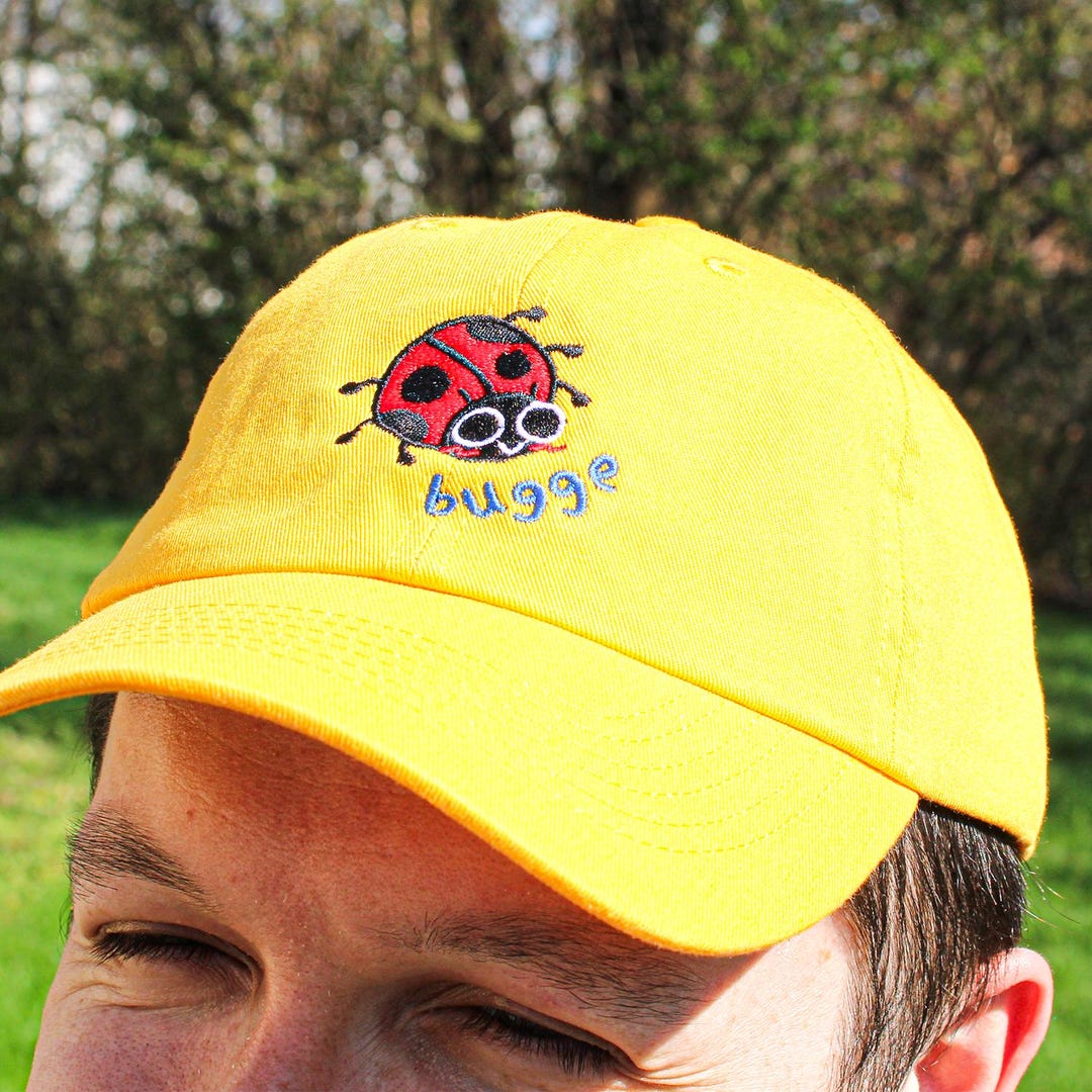 Bugge Baseball Cap Hat | Bug Ladybug One Size Dad Casual Embroidery ...