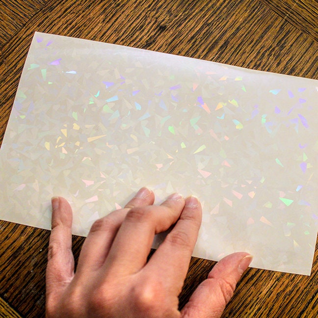 Stardust Holographic Film w/ Perm. Adhesive