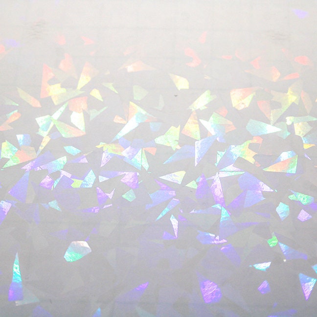 Olycraft 60 Sheets 6 Styles BOPP Plastic Transparent Holographic