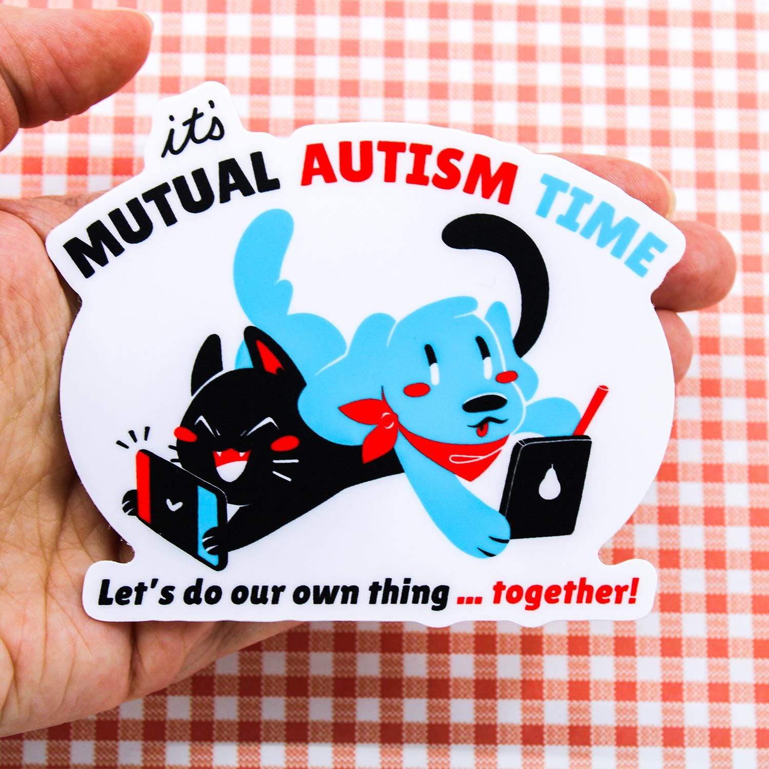 Parallel Play Sticker Mutual Autism Time Sticker | Matte Parallel Play | 3.5 Inch - Etsy
