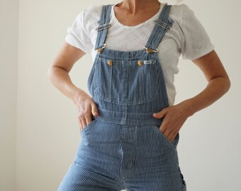 Vintage Hickory Stripe Lee Overalls Sz. 26 | Striped Engineer