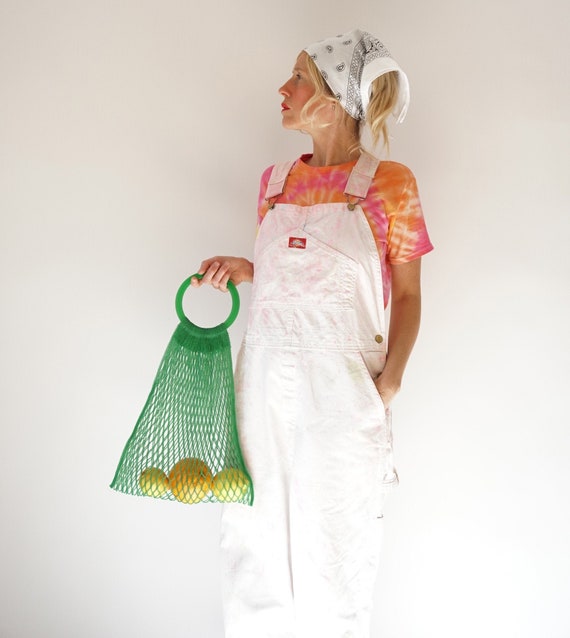 Vintage Candy Dyed White Dickies Overalls 34" W |