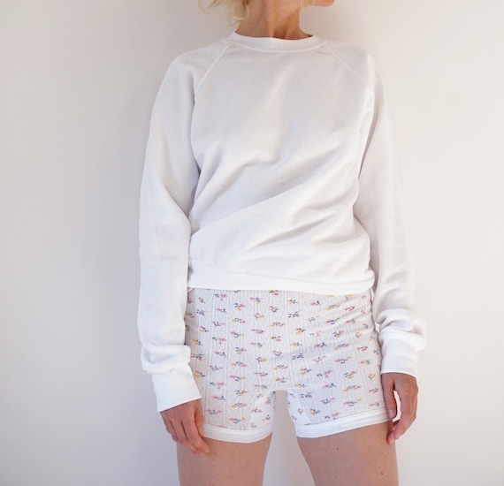 Vintage French Sweet Pea Pointelle Bike Shorts | F