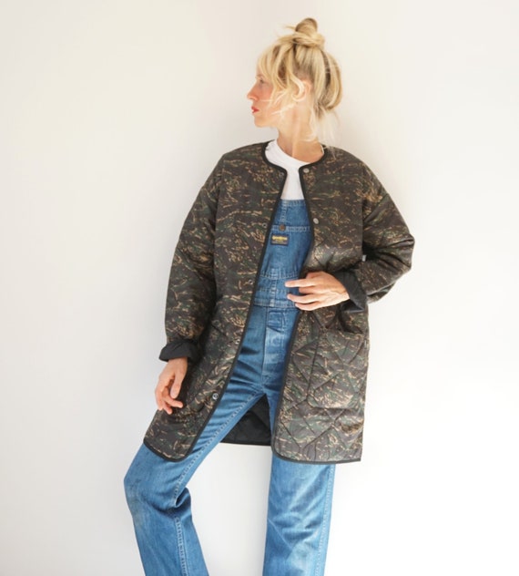 Vintage Carhartt Camo Quilted Liner Jacket | Quilt