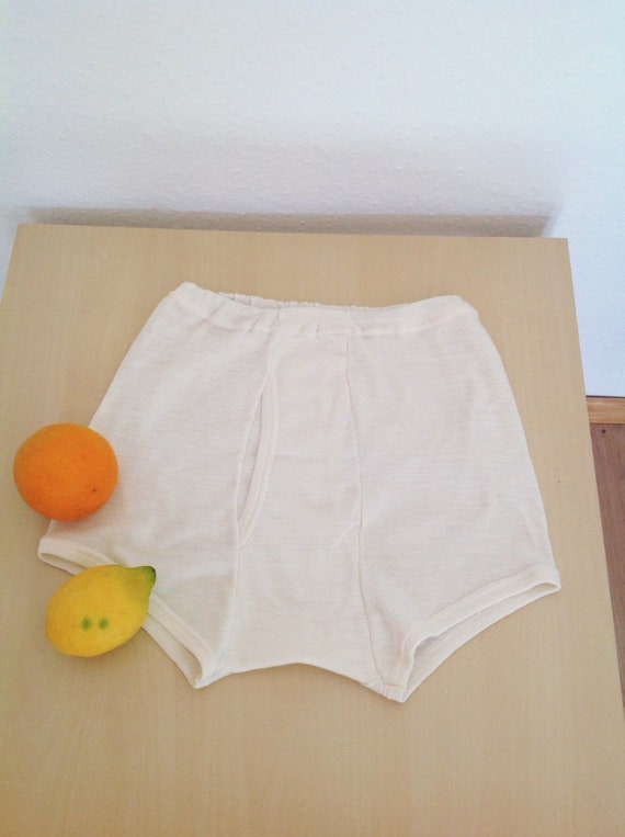 Vintage Cotton Boy Shorts |  Off-White Cotton Rib… - image 9