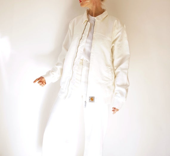 Vintage Arctic White Carhart Chore Jacket | Workwe