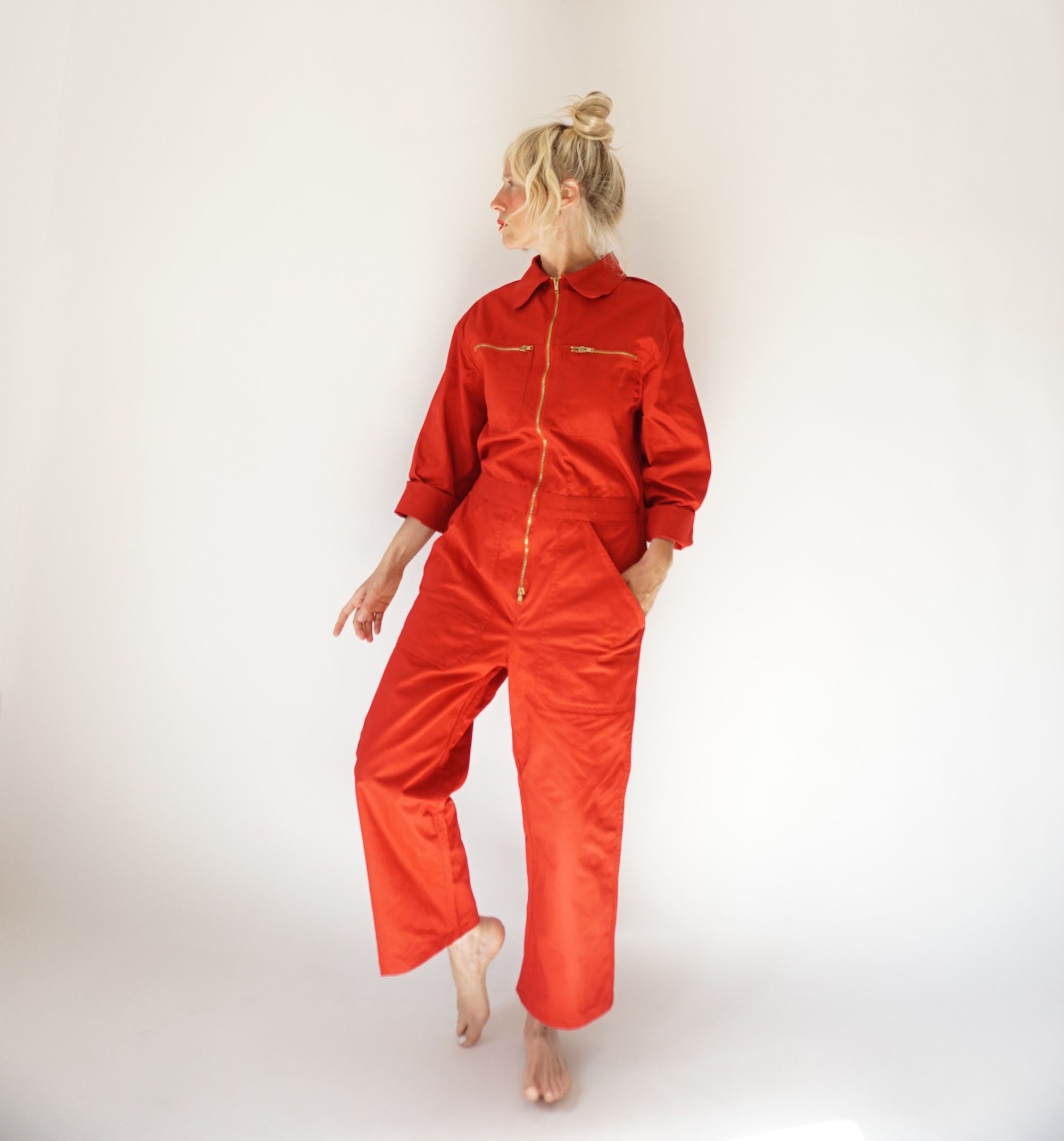 [ぽぽ☺︎]MEYAME COTTON SILK COVERALLS Sherpa Coverall Jumpsuit | Madewell