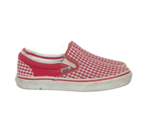 Vans Slip-On de cuadros rojos vintage Zapatillas informales de