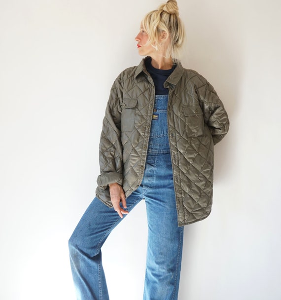 Vintage Utility Quilted Liner Overshirt Jacket | O