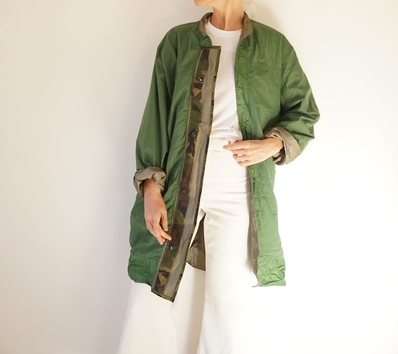 Vintage Military Liner Jacket Raincoat Parka | Gre