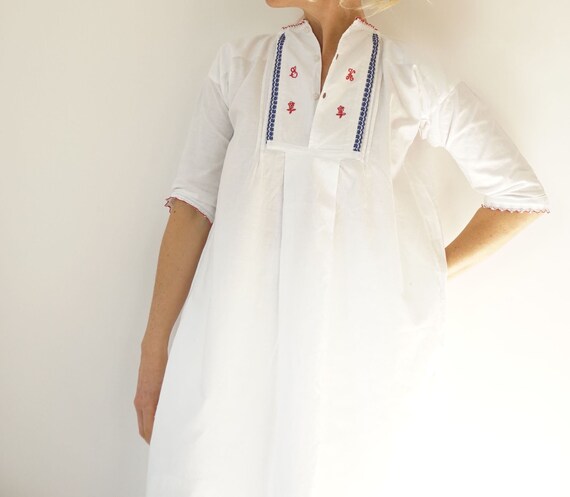Vintage French Antique White Cotton Shirt | Edward
