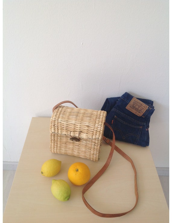 Crossbody Straw Bag | Wicker Basket | Shoulder Ree
