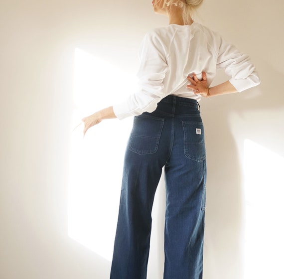 Vintage Herringbone Denim Lee Painter's Pants 28W