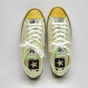 Vintage Glow‑in‑the‑Dark Converse All Star | 90s Rare Transparent Converse | Y2k Collectible Sneakers | Size US Men 7 | UK 6 | EU 39