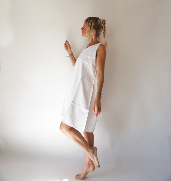 Vintage Antique French Linen Slip Dress | Antique… - image 7