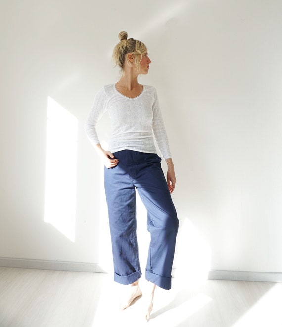 Vintage French White Pointelle Undershirt | French