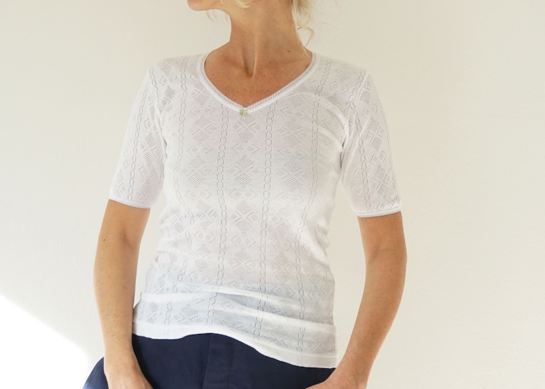 pointelle undershirt