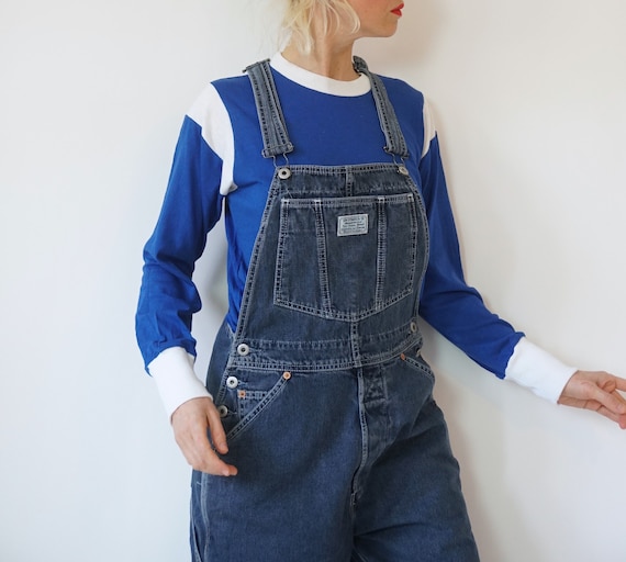 Vintage Denim Levis Overalls 30 W 90s Medium Denim - Etsy Australia