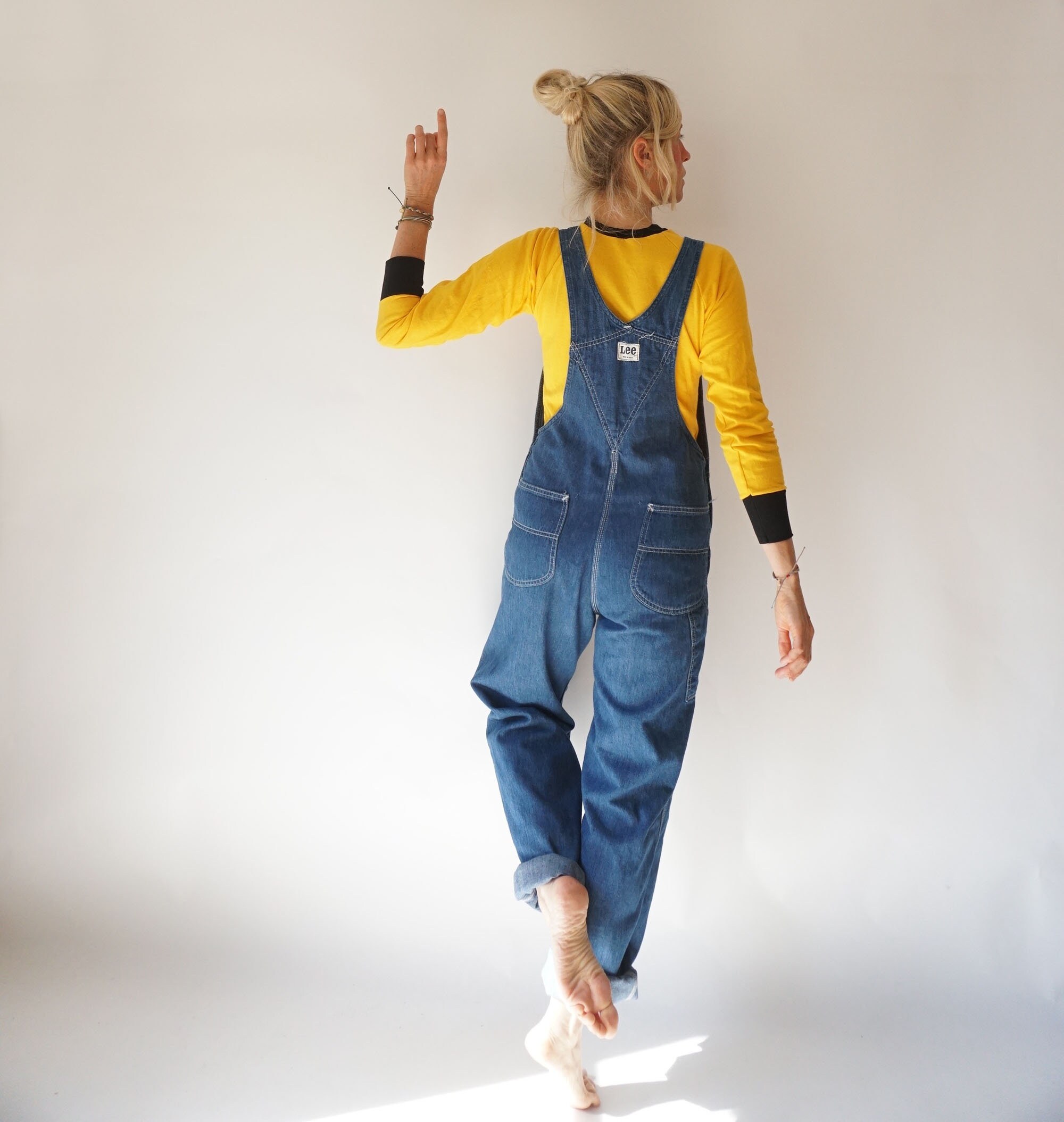 所々　Lee DUNGAREES VINTAGE OVERALLS Lee Vintage Denim Dungaree Overalls - Etsy