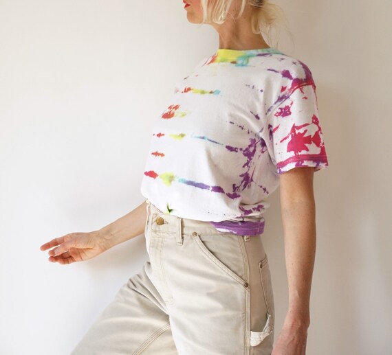 Vintage Vibrant Holidaze Tie Dye T Shirt | Crewne… - image 6