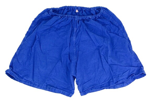Vintage 26-32 Indigo Leisure Cotton Shorts | Wais… - image 3