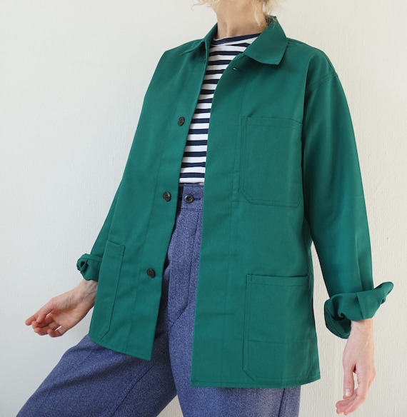 Le Laboureur Work Jacket in French Green – Gardenheir
