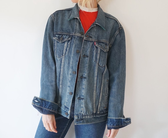 Vintage Levis Hudson Bay Denim Reversible Jacket … - image 7