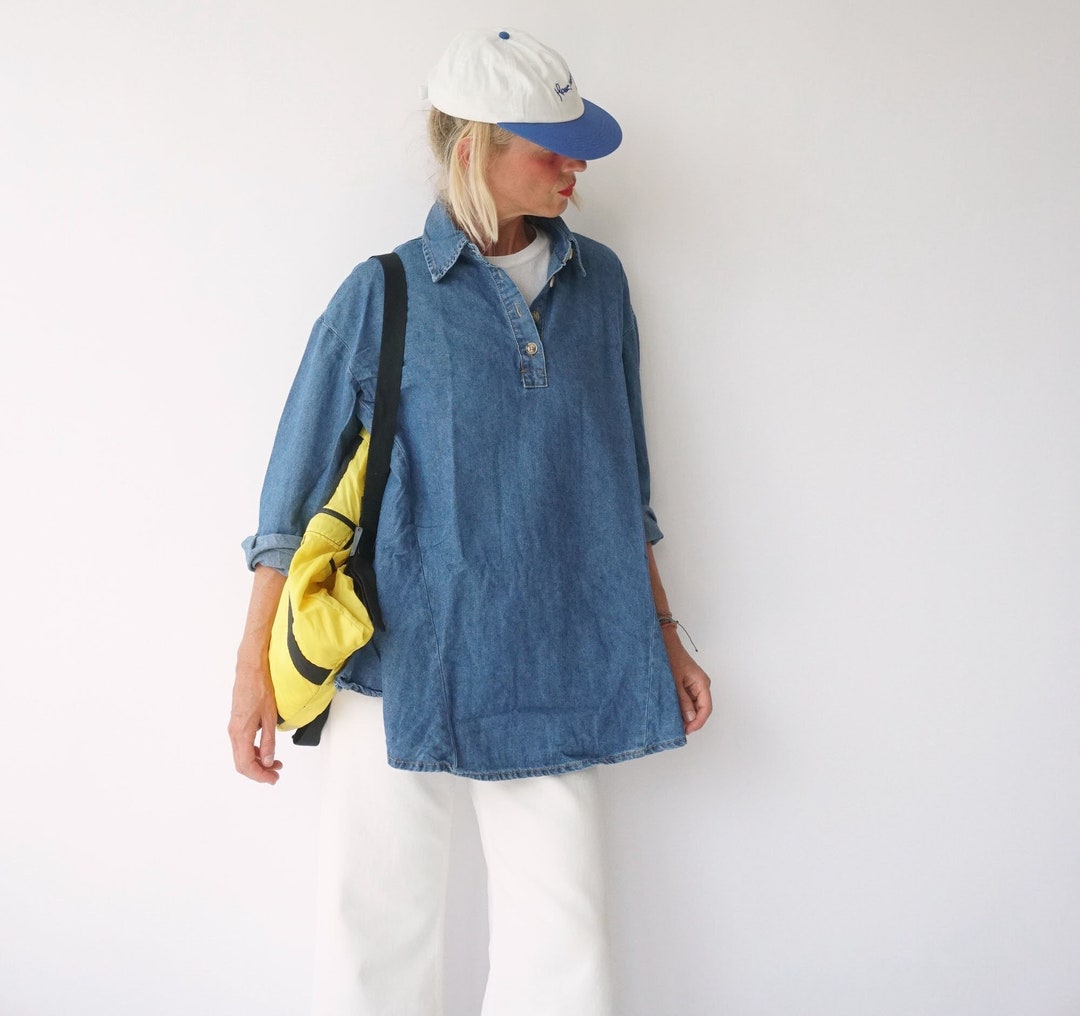 Denim Popover Top main image 0
