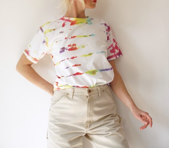 Vintage Vibrant Holidaze Tie Dye T Shirt | Crewne… - image 3