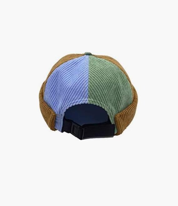 Patchwork Retro Sailor Brimless Docker Cap Vintag… - image 3