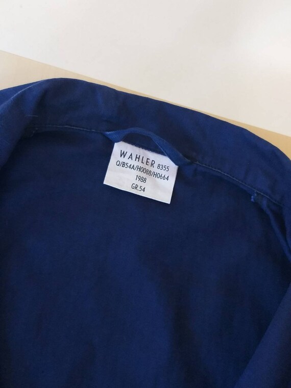 Vintage German Blue Chore Work Jacket Herringbone Cotton - Etsy Israel