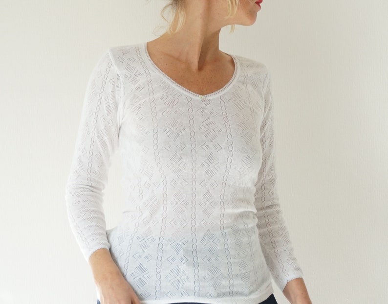 pointelle undershirt