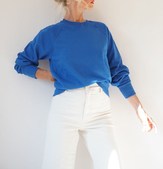 Vintage Bill Cunningham's Blue Raglan Sweatshirt |