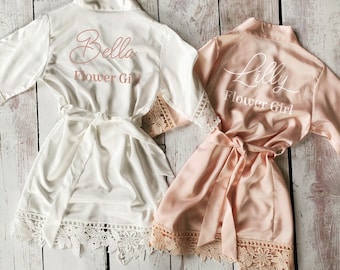 childrens bridesmaid dressing gown