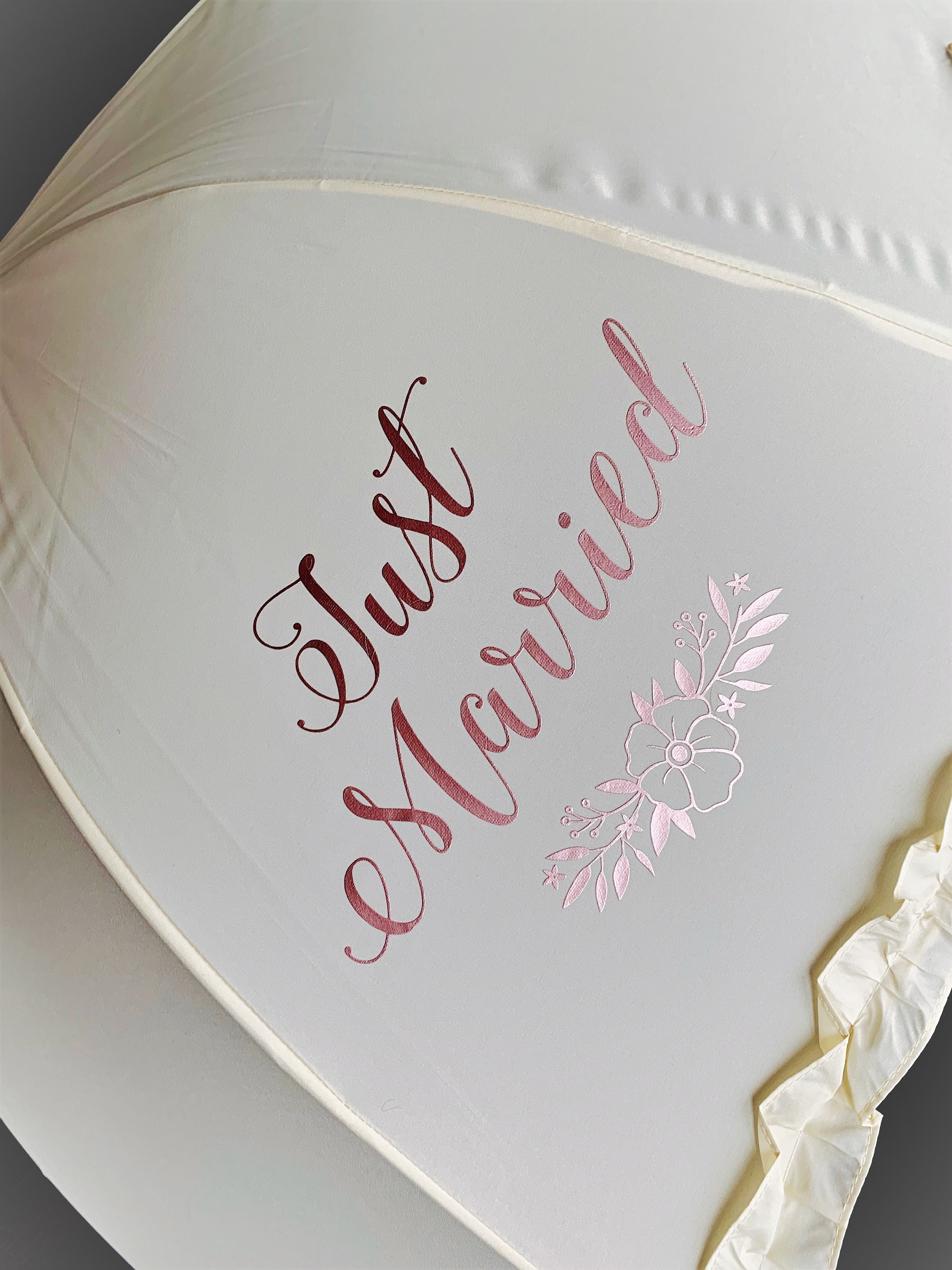 Personalised Wedding Umbrella Wedding Gift for the Bride Rose Etsy UK