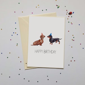 Dachshund Birthday Card | Greeting Card
