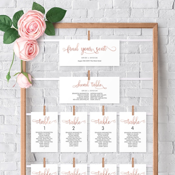 Wedding 4x6 Seating Chart Etsy Singapore Wedding 4x6 Seating Chart Etsy Singapore