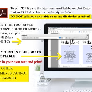 Printable Seating Chart 5x5