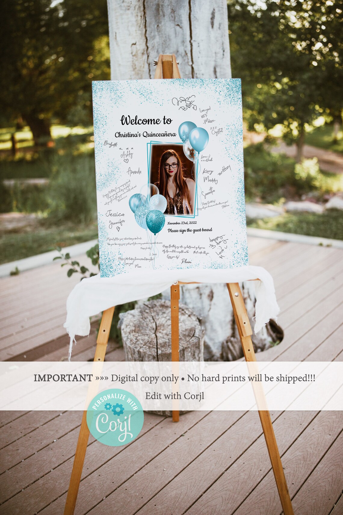 Sweet 16 Guest Book Alternative Sweet Sixteen Photo Guest Etsy