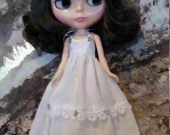 Blythe Dress - White Halter Neck Sundress.