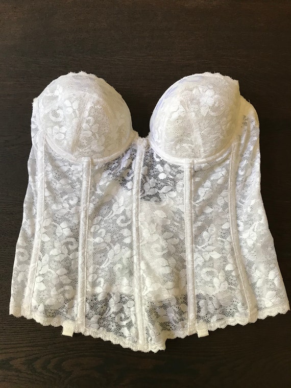 Vintage Lace Bustier/ 36B - image 2