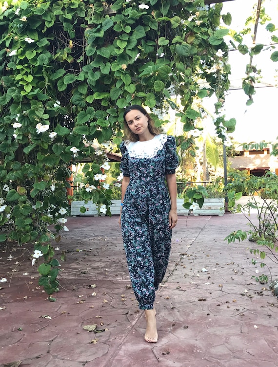 Vintage Floral Jumpsuit
