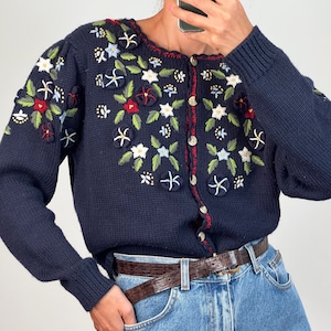 Vintage Wool Blend Austrian Cardigan